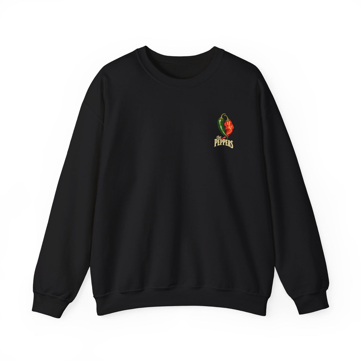Pepper Band Crewneck Sweatshirt — 'The Peppers' Vintage Chili Art